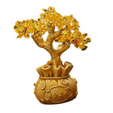 Maxbell Feng Shui Money Tree Tabletop Ornament for Indoor Spring Festival Decoration S StyleC