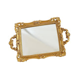 Maxbell Mirror Tray Rectangle Decorative Tray for Living Room Dinner Table Bathroom