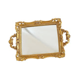 Maxbell Mirror Tray Rectangle Decorative Tray for Living Room Dinner Table Bathroom