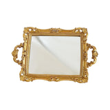 Maxbell Mirror Tray Rectangle Decorative Tray for Living Room Dinner Table Bathroom