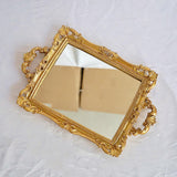 Maxbell Mirror Tray Rectangle Decorative Tray for Living Room Dinner Table Bathroom