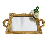 Maxbell Mirror Tray Rectangle Decorative Tray for Living Room Dinner Table Bathroom