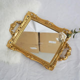 Maxbell Mirror Tray Rectangle Decorative Tray for Living Room Dinner Table Bathroom