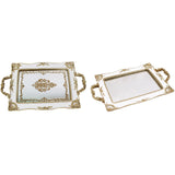 Maxbell Mirror Tray Dresser Organizer Fruit Plate Candy Display Tray Serving Tray Printing
