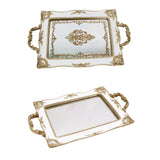 Maxbell Mirror Tray Dresser Organizer Fruit Plate Candy Display Tray Serving Tray Printing