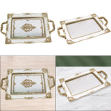 Maxbell Mirror Tray Dresser Organizer Fruit Plate Candy Display Tray Serving Tray Printing