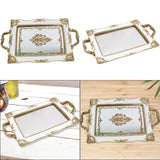 Maxbell Mirror Tray Dresser Organizer Fruit Plate Candy Display Tray Serving Tray Printing