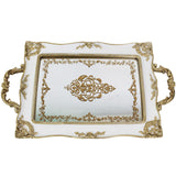 Maxbell Mirror Tray Dresser Organizer Fruit Plate Candy Display Tray Serving Tray Printing