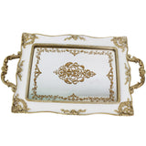 Maxbell Mirror Tray Dresser Organizer Fruit Plate Candy Display Tray Serving Tray Printing