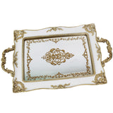 Maxbell Mirror Tray Dresser Organizer Fruit Plate Candy Display Tray Serving Tray Printing