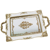 Maxbell Mirror Tray Dresser Organizer Fruit Plate Candy Display Tray Serving Tray Printing