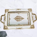 Maxbell Mirror Tray Dresser Organizer Fruit Plate Candy Display Tray Serving Tray Printing