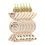 Maxbell 6 Pieces Christmas Tree Decorations Candy Ornaments for Holiday New Year Gold