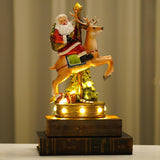 Maxbell Santa Statues Decoration with Lights for Office Desk Table Girls Boys