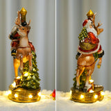 Maxbell Santa Statues Decoration with Lights for Office Desk Table Girls Boys