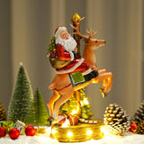 Maxbell Santa Statues Decoration with Lights for Office Desk Table Girls Boys