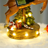 Maxbell Santa Statues Decoration with Lights for Office Desk Table Girls Boys