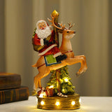 Maxbell Santa Statues Decoration with Lights for Office Desk Table Girls Boys