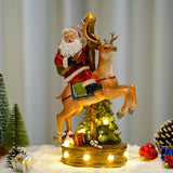 Maxbell Santa Statues Decoration with Lights for Office Desk Table Girls Boys