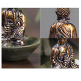 Maxbell Resin Buddha Statue Incense Holder Censer for Living Room Bedroom Bookshelf
