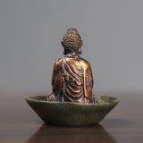 Maxbell Resin Buddha Statue Incense Holder Censer for Living Room Bedroom Bookshelf