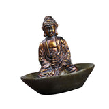 Maxbell Resin Buddha Statue Incense Holder Censer for Living Room Bedroom Bookshelf