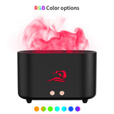 Maxbell Flame Humidifier Aroma Diffuser USB Powered Quiet for Office Bedroom Home Black