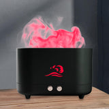 Maxbell Flame Humidifier Aroma Diffuser USB Powered Quiet for Office Bedroom Home Black