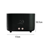 Maxbell Flame Humidifier Aroma Diffuser USB Powered Quiet for Office Bedroom Home Black