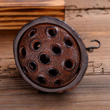 Maxbell Hanging Incense Burner Incense Cones Holder Accent Incense Coil Censer Decor Brown 9.8cmx7.8cm