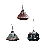 Maxbell Hanging Incense Burner Incense Cones Holder Accent Incense Coil Censer Decor Brown 9.8cmx7.8cm