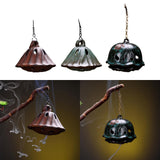 Maxbell Hanging Incense Burner Incense Cones Holder Accent Incense Coil Censer Decor Brown 9.8cmx7.8cm