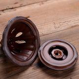 Maxbell Hanging Incense Burner Incense Cones Holder Accent Incense Coil Censer Decor Brown 9.8cmx7.8cm