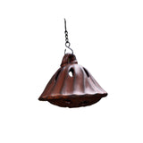 Maxbell Hanging Incense Burner Incense Cones Holder Accent Incense Coil Censer Decor Brown 9.8cmx7.8cm