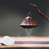 Maxbell Hanging Incense Burner Incense Cones Holder Accent Incense Coil Censer Decor Brown 9.8cmx7.8cm