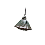 Maxbell Hanging Incense Burner Incense Cones Holder Accent Incense Coil Censer Decor 9.8x7.8cmRetro Green