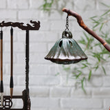 Maxbell Hanging Incense Burner Incense Cones Holder Accent Incense Coil Censer Decor 9.8x7.8cmRetro Green