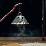 Maxbell Hanging Incense Burner Incense Cones Holder Accent Incense Coil Censer Decor 9.8x7.8cmRetro Green