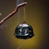 Maxbell Hanging Incense Burner Incense Cones Holder Accent Incense Coil Censer Decor 8.6cmx7cm Deep Green