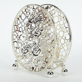 Maxbell Modern Tissue Dispenser Napkin Holder for Dining Table Restaurant Picnic Silver