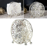 Maxbell Modern Tissue Dispenser Napkin Holder for Dining Table Restaurant Picnic Silver