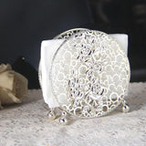 Maxbell Modern Tissue Dispenser Napkin Holder for Dining Table Restaurant Picnic Silver