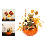 Maxbell Artificial Pumpkin Maple Leaf Autumn Ornament for Office Party Decorations