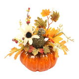 Maxbell Artificial Pumpkin Maple Leaf Autumn Ornament for Office Party Decorations