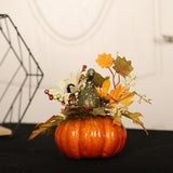 Maxbell Artificial Pumpkin Maple Leaf Autumn Ornament for Office Party Decorations