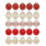 Maxbell 25x Christmas Tree Ornament Decorative Home Ornament for Party Decor Holiday B