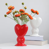 Maxbell Nordic Style Ceramic Vase Dining Room Flowers Arrangement Table Centerpieces White