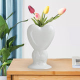 Maxbell Nordic Style Ceramic Vase Dining Room Flowers Arrangement Table Centerpieces White