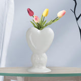 Maxbell Nordic Style Ceramic Vase Dining Room Flowers Arrangement Table Centerpieces White