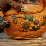 Maxbell Harvest Scarecrows Figurines with Pumpkins Halloween Mantle Tabletop Decor Boy